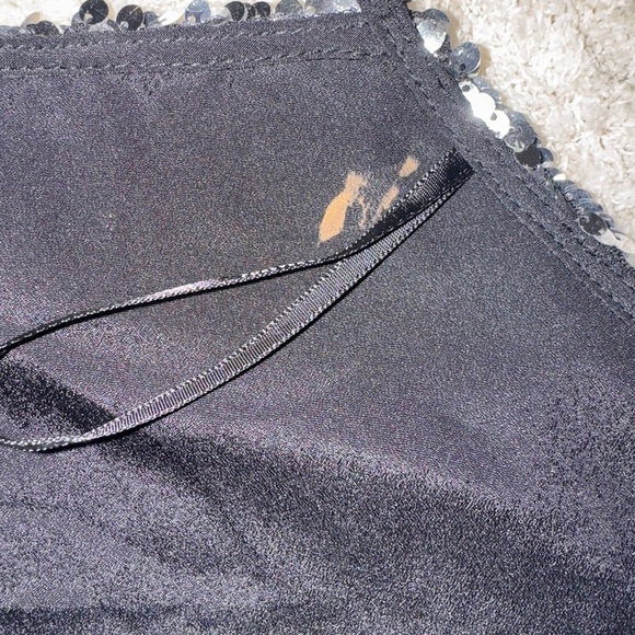 Silver Sequin Halter Top Size Small - Picture 5 of 6